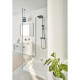 Colonne de douche avec mitigeur thermostatique - Economie d'eau - GROHE Vitalio Comfort 250 - Noir Mat - 266962431