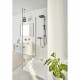 Colonne de douche avec inverseur manuel - Economie d'eau - GROHE Vitalio Comfort 250 - Noir Mat - 266982431