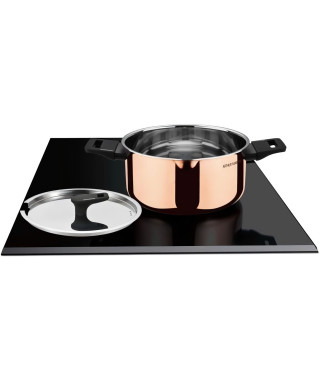 Faitout 24 cm - ARTHUR MARTIN - AM945GT - 3 couches triple action : cuivre, aluminium, inox - Tous feux dont induction
