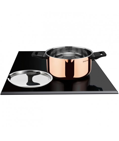 Faitout 24 cm - ARTHUR MARTIN - AM945GT - 3 couches triple action : cuivre, aluminium, inox - Tous feux dont induction