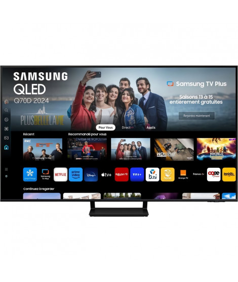SAMSUNG 75Q70D - TV QLED 75 (190 cm) - 4K UHD 3840x2160 - 120 Hz - Quantum HDR - Gaming HUB - Smart TV - 4xHDMI - WiFi