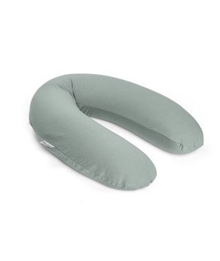 doomoo Coussin de maternité et d'allaitement Buddy - Confort optimal pour maman et bébé, Tetra Jersey Green
