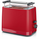 Toaster - BOSCH - TAT3M124 MyMoment - Rouge mat - 2 tranches - centrage automatique du pain - fonctions décongélation et réch…