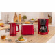 Toaster - BOSCH - TAT3M124 MyMoment - Rouge mat - 2 tranches - centrage automatique du pain - fonctions décongélation et réch…