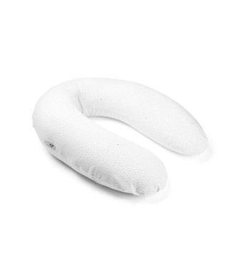 doomoo Coussin de maternité et d'allaitement Buddy - Confort optimal pour maman et bébé, Silver Dots