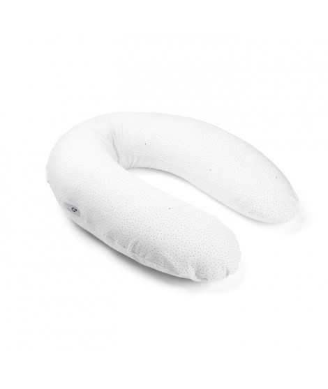 doomoo Coussin de maternité et d'allaitement Buddy - Confort optimal pour maman et bébé, Silver Dots