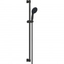 Ensemble de douche avec pommeau 2 jets, barre 90cm et flexible - GROHE Vitalio Start 110 269542431 - Economie d'eau - Noir Mat