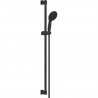 Ensemble de douche avec pommeau 2 jets, barre 90cm et flexible - GROHE Vitalio Start 110 269542431 - Economie d'eau - Noir Mat