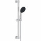 Ensemble de douche avec pommeau 1 jet, barre 60cm et flexible 1,75m - GROHE Vitalio Start 110 27942001 - Economie d'eau - Chromé