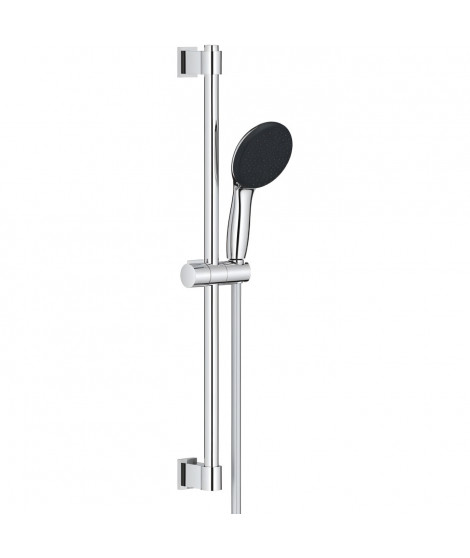 Ensemble de douche avec pommeau 1 jet, barre 60cm et flexible 1,75m - GROHE Vitalio Start 110 27942001 - Economie d'eau - Chromé