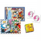 Clementoni - Edukit - Disney - Coffret apprentissage 4 en 1 - 2 puzzles, 1 mémo, 1 jeu de 6 cubes - Fabriqué en Italie - Dés …