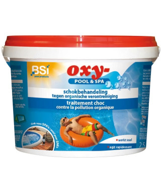 BSi nettoyant pour piscines Oxy-pool & spa 2,5 kg bleu