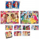 Clementoni - Edukit - Disney Princesses - Coffret apprentissage 4 en 1 - 2 puzzles, 1 mémo, 1 jeu de 6 cubes - Fabriqué en It…