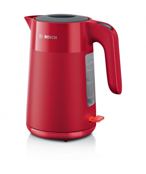 Bouilloire - BOSCH - TWK2M164 MyMoment - Rouge Mate - indicateur de tasses - niveau d'eau visible au niveau de la poignée