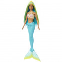 Barbie - Poupées Sirenes avec cheveux et nageoire colorés et serre-tete