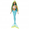 Barbie - Poupées Sirenes avec cheveux et nageoire colorés et serre-tete