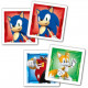 Clementoni - Edukit - Sonic - Coffret apprentissage 4 en 1 - 2 puzzles, 1 mémo, 1 jeu de 6 cubes - Fabriqué en Italie -Dés 4ans