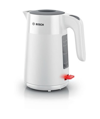 Bouilloire - BOSCH - TWK2M161 MyMoment - Blanche Mate - indicateur de tasses - niveau d'eau visible au niveau de la poignée