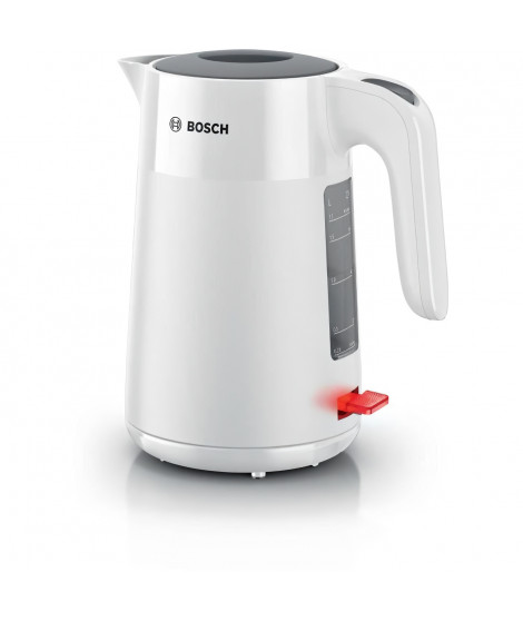 Bouilloire - BOSCH - TWK2M161 MyMoment - Blanche Mate - indicateur de tasses - niveau d'eau visible au niveau de la poignée