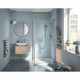 Ensemble de douche avec mitigeur thermostatique, pommeau 1 jet, barre 60cm et flexible - GROHE 34597001 - Economie d'eau - Ch…
