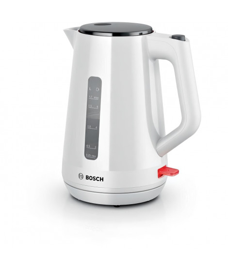 Bouilloire - BOSCH -  TWK1M121 MyMoment - Blanche - capacité 1,7L - base 360° - rangement du cordon -3 sécurités automatiques