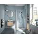 Ensemble de douche avec mitigeur thermostatique, pommeau 3 jets, barre 60cm et flexible - GROHE 34237003 - Economie d'eau - C…