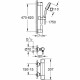Ensemble de douche avec mitigeur thermostatique, pommeau 3 jets, barre 60cm et flexible - GROHE 34237003 - Economie d'eau - C…