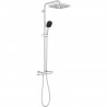 Colonne de douche avec mitigeur thermostatique - Economie d'eau - GROHE Vitalio Comfort 250 - Chromé - 26696001