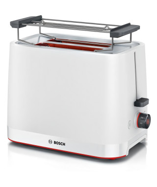 Toaster - BOSCH - TAT3M121 MyMoment - Blanc mat - 2 tranches - centrage automatique du pain - fonctions décongélation et réch…