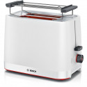Toaster - BOSCH - TAT3M121 MyMoment - Blanc mat - 2 tranches - centrage automatique du pain - fonctions décongélation et réch…