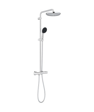 Colonne de douche avec mitigeur thermostatique - Economie d'eau - GROHE Vitalio Start System 250 - Chromé - 26677001