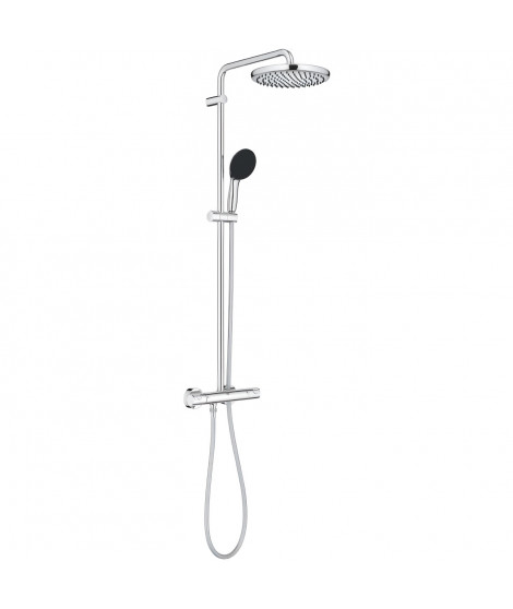 Colonne de douche avec mitigeur thermostatique - Economie d'eau - GROHE Vitalio Start System 250 - Chromé - 26677001