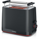 Toaster - BOSCH -  TAT3M123 MyMoment - Noir mat - 2 tranches - centrage automatique du pain - fonctions décongélation et réch…