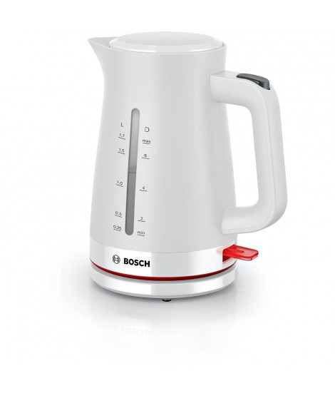 Bouilloire - BOSCH - TWK3M121 MyMoment - Blanche Mate - interrupteur éclairé - arret automatique a ébulition