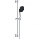 Ensemble de douche avec pommeau 3 jets, barre et flexible - GROHE Vitalio Comfort 110 26096001 - Sélection facile - Economie …