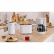 Cafetiere Filtre - BOSCH - TKA2M111 MyMoment - Blanche - Capacité 1,25L - verseuse verre - systeme anti-gouttes