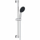 Ensemble de douche avec pommeau 2 jets, barre 60cm et flexible - GROHE Vitalio Start 110 26951001 - Economie d'eau - Chromé