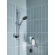 Ensemble de douche avec pommeau 2 jets, barre 60cm, flexible et tablette- GROHE Vitalio Start 110 26952001 - Economie d'eau -…