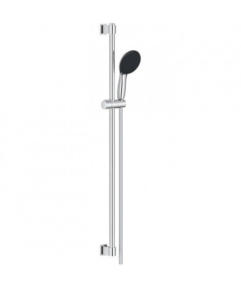 Ensemble de douche avec pommeau 1 jet, barre 90cm et flexible - GROHE Vitalio Start 110 26953001 - Economie d'eau - Chromé