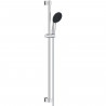Ensemble de douche avec pommeau 2 jets, barre 90cm et flexible - GROHE Vitalio Start 110 26954001 - Economie d'eau - Chromé