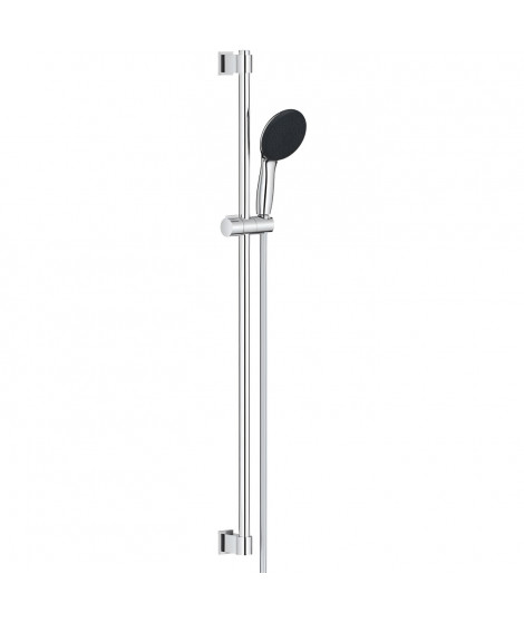 Ensemble de douche avec pommeau 3 jets, barre 90cm et flexible - GROHE Vitalio Start 110 26956001 - Economie d'eau - Chromé
