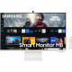 Ecran PC - SAMSUNG - Smart Monitor M8 - CM800 - 32 UHD 4K 3840x2160 - 60Hz - VA - 4ms - Blanc - HDMI + USB-C + Télécommande