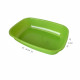 AIME Bac a litiere sans rebord - Bords arrondies - 43 x 31 x 10 cm - Pour chat