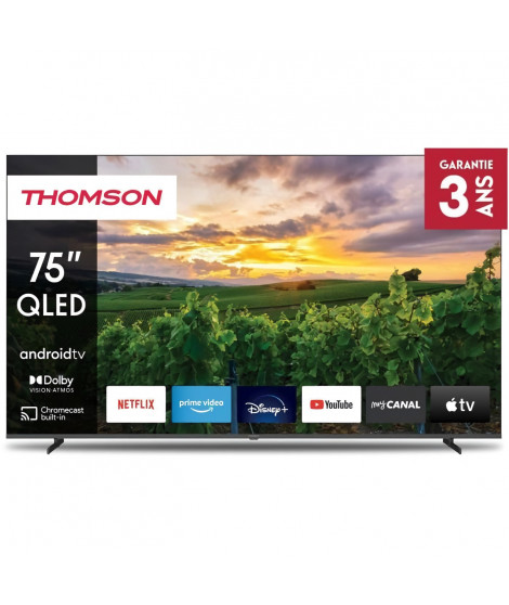THOMSON 75QA2S13 - TV QLED 75 (190 cm) - 4K UHD 3840x2160 - HDR - Android TV - 4xHDMI - WiFi