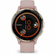 Montre GPS connectée - GARMIN - Venu 3S - 30,4mm (1,2) - Acier Silver, boîtier vert sauge et bracelet en silicone vert sauge