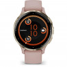 Montre GPS connectée - GARMIN - Venu 3S - 30,4mm (1,2) - Acier Silver, boîtier vert sauge et bracelet en silicone vert sauge