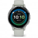 Montre GPS connectée - GARMIN - Venu 3S - 30,4mm (1,2) - Acier Soft Gold, boîtier rose et bracelet en silicone rose