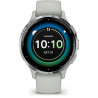 Montre GPS connectée - GARMIN - Venu 3S - 30,4mm (1,2) - Acier Soft Gold, boîtier rose et bracelet en silicone rose