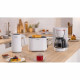 Toaster - BOSCH -  TAT2M121 MyMoment - Blanc - 2 tranches - centrage automatique du pain - fonctions décongélation et réchauf…