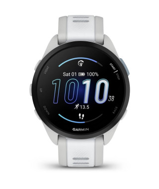 Montre GPS connectée - GARMIN - Forerunner 165 - 1,2 - Blanc avec bracelet Blanc et Gris clair